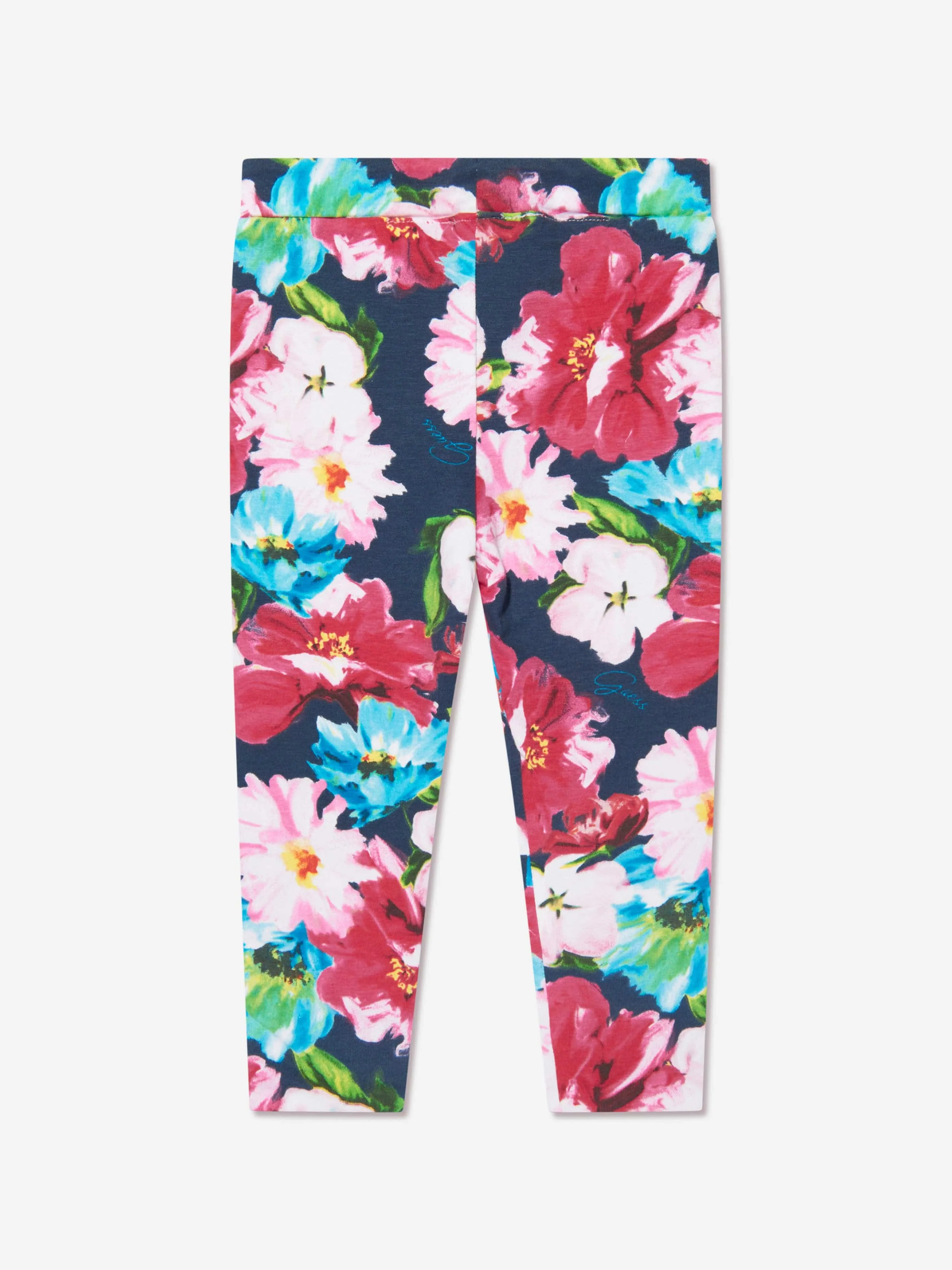 Guess Girls Passion Flower Reversible Leggings in Pink