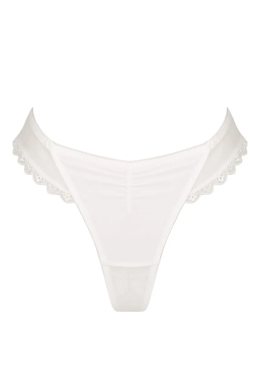 Hazel Thong White