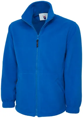 Heavyweight Full Zip Fleece Jacket | Royal