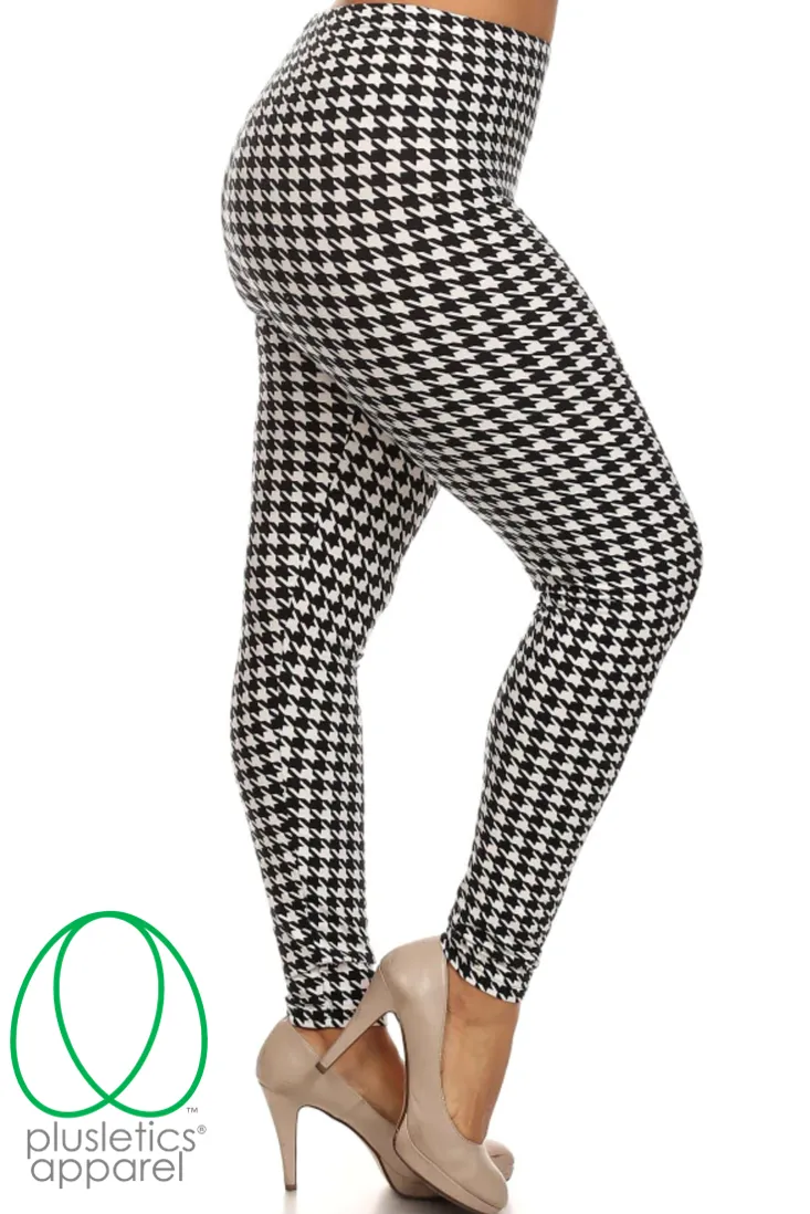 Houndstooth Plus Size Leggings