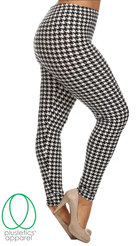 Houndstooth Plus Size Leggings