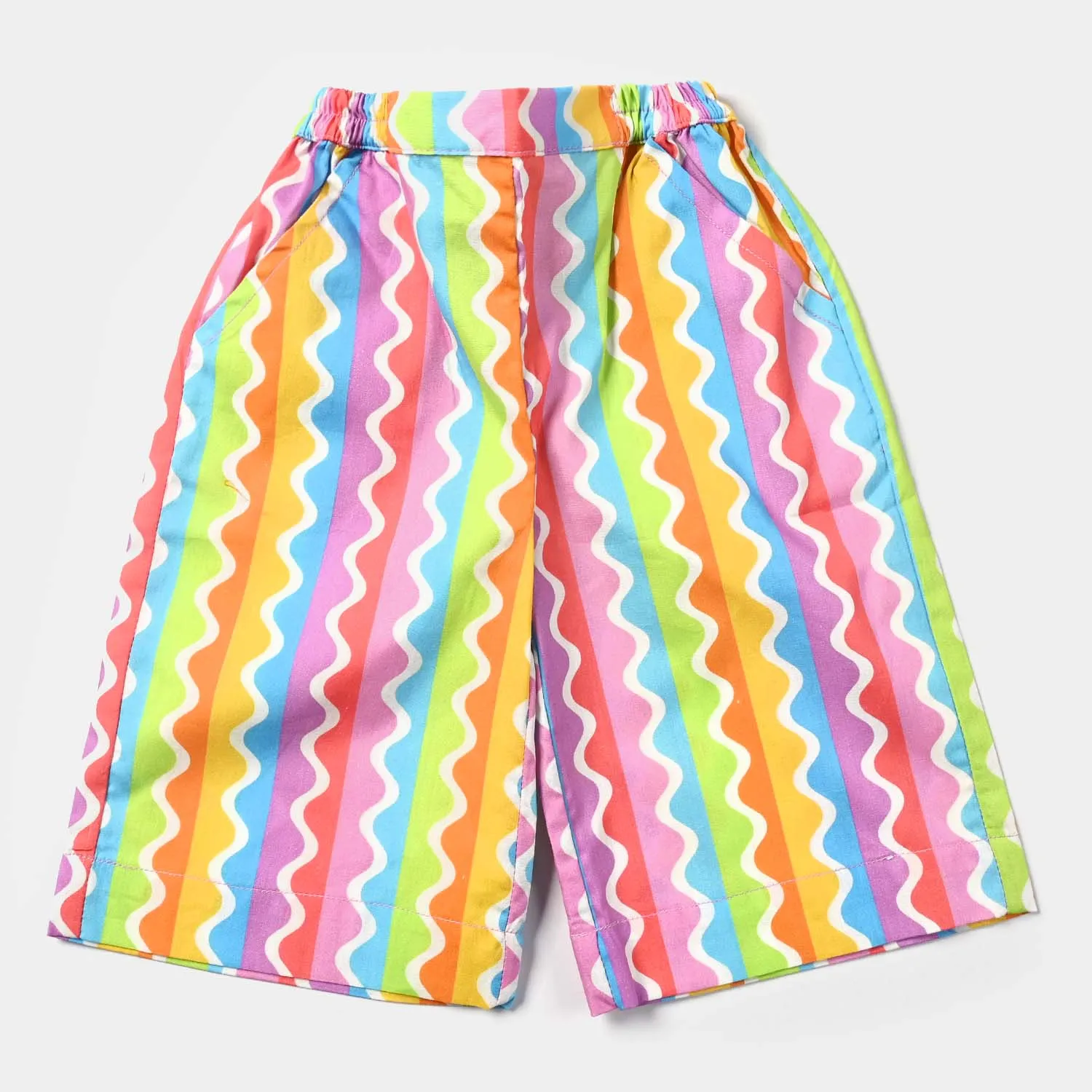 Infant Girls Cotton Poplin Co-ord Zigzag Fusion-Multi