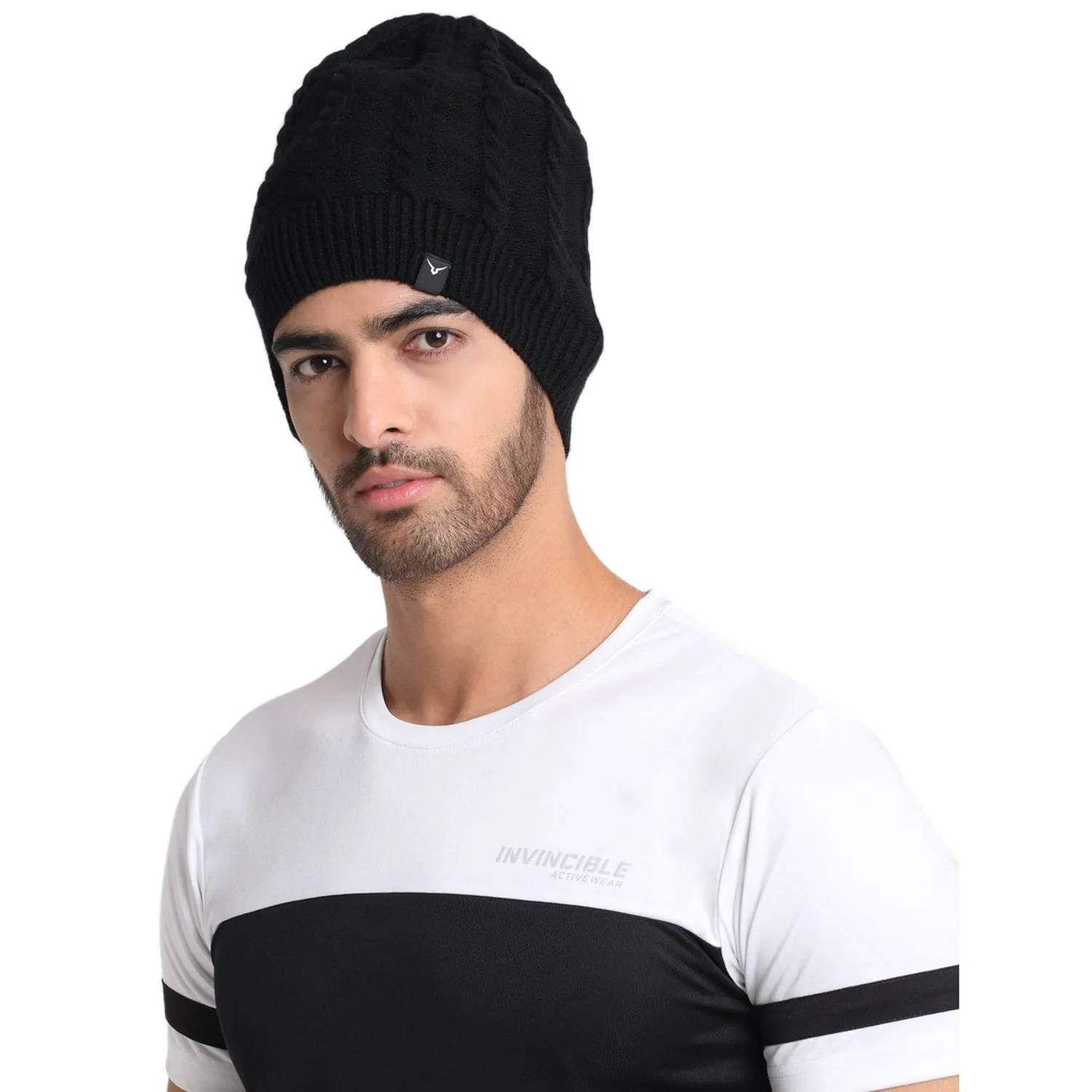 Invincible Unisex Winter Woolen Beanie Cap for Men & Women