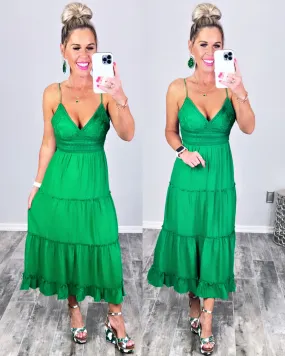 It All Begins With Love Maxi Dress - Green