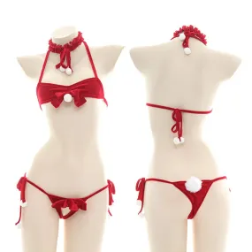 Kissin Under The Mistletoe Bikini Set