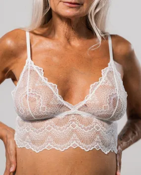 Lace Bralette Top Off White