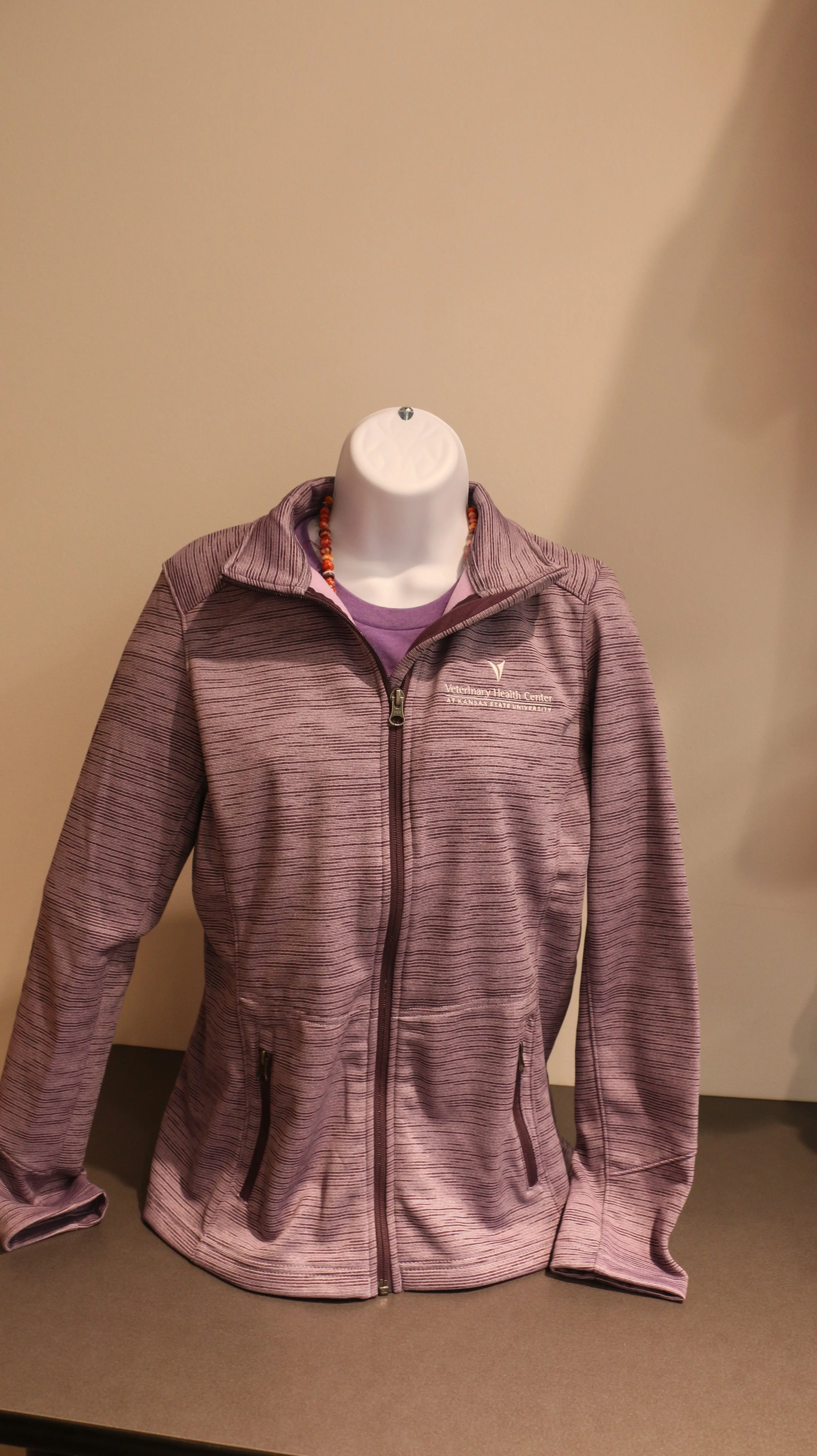 Ladies Port Authority Digi Stripe Fleece VHC Purple