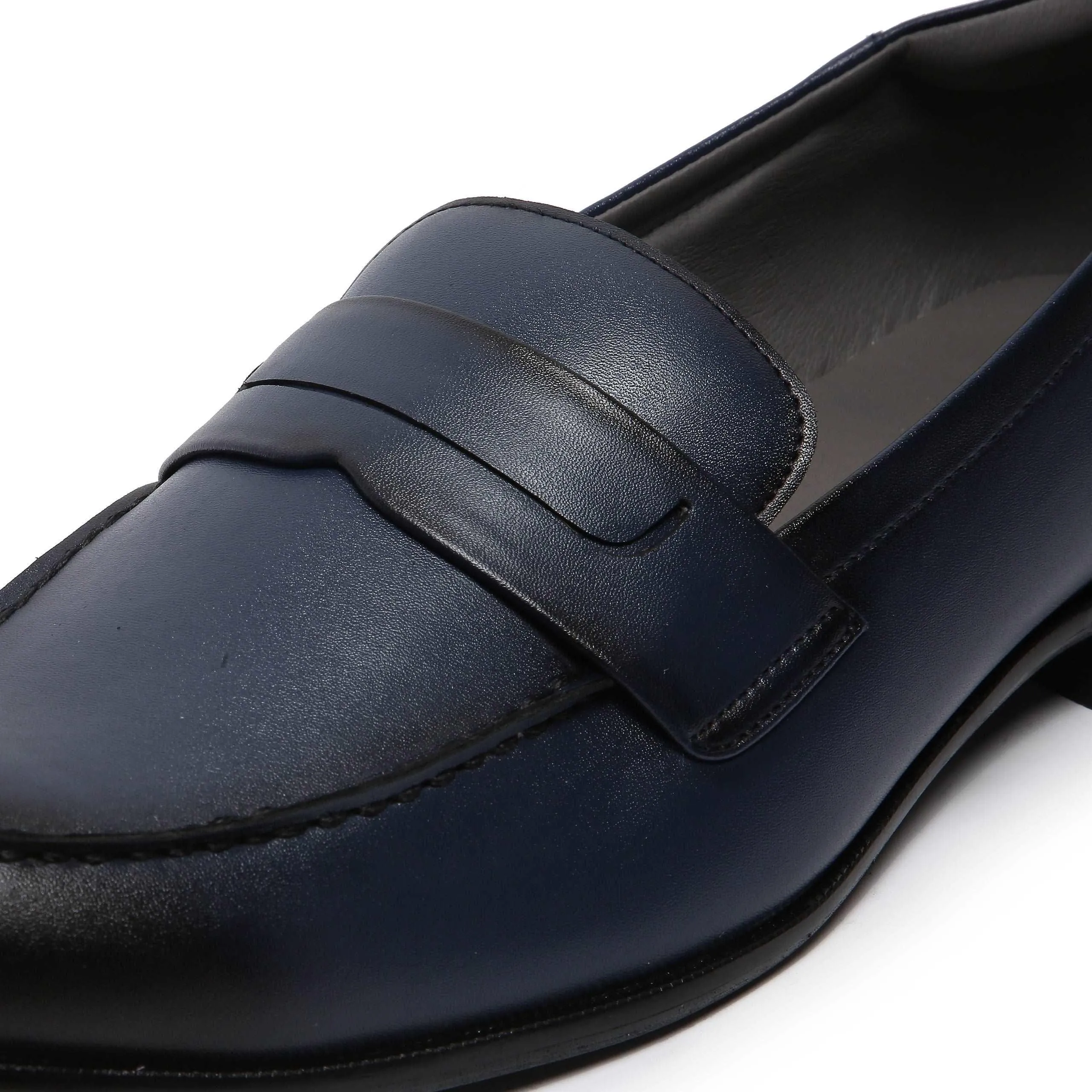 MARCEL - MIDNIGHT BLUE DUAL TONE PENNY SLIP-ON