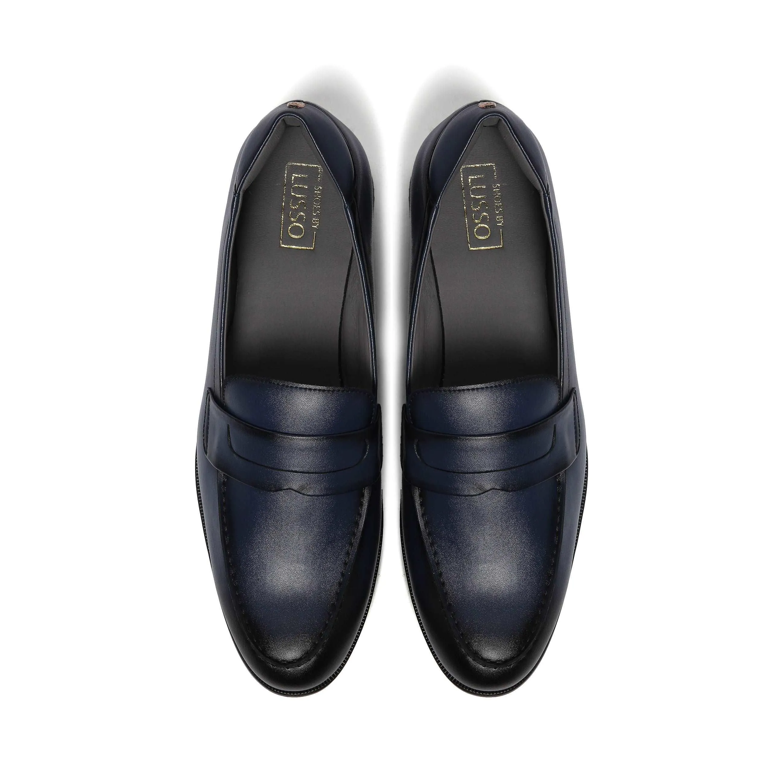 MARCEL - MIDNIGHT BLUE DUAL TONE PENNY SLIP-ON