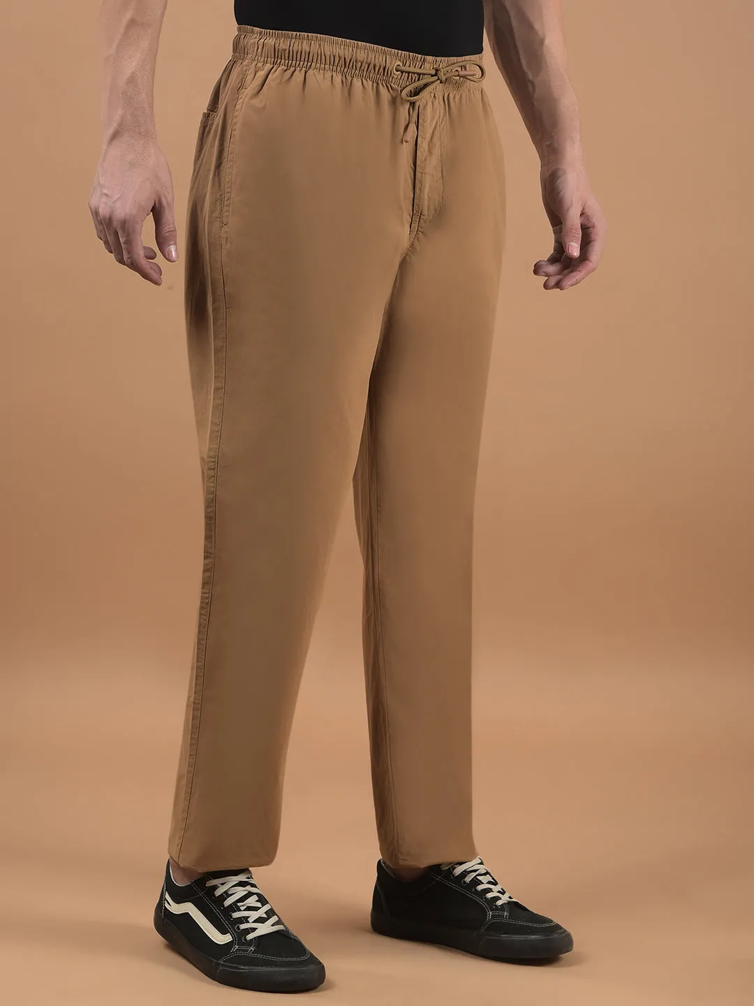 Men's Solid Khaki Lower