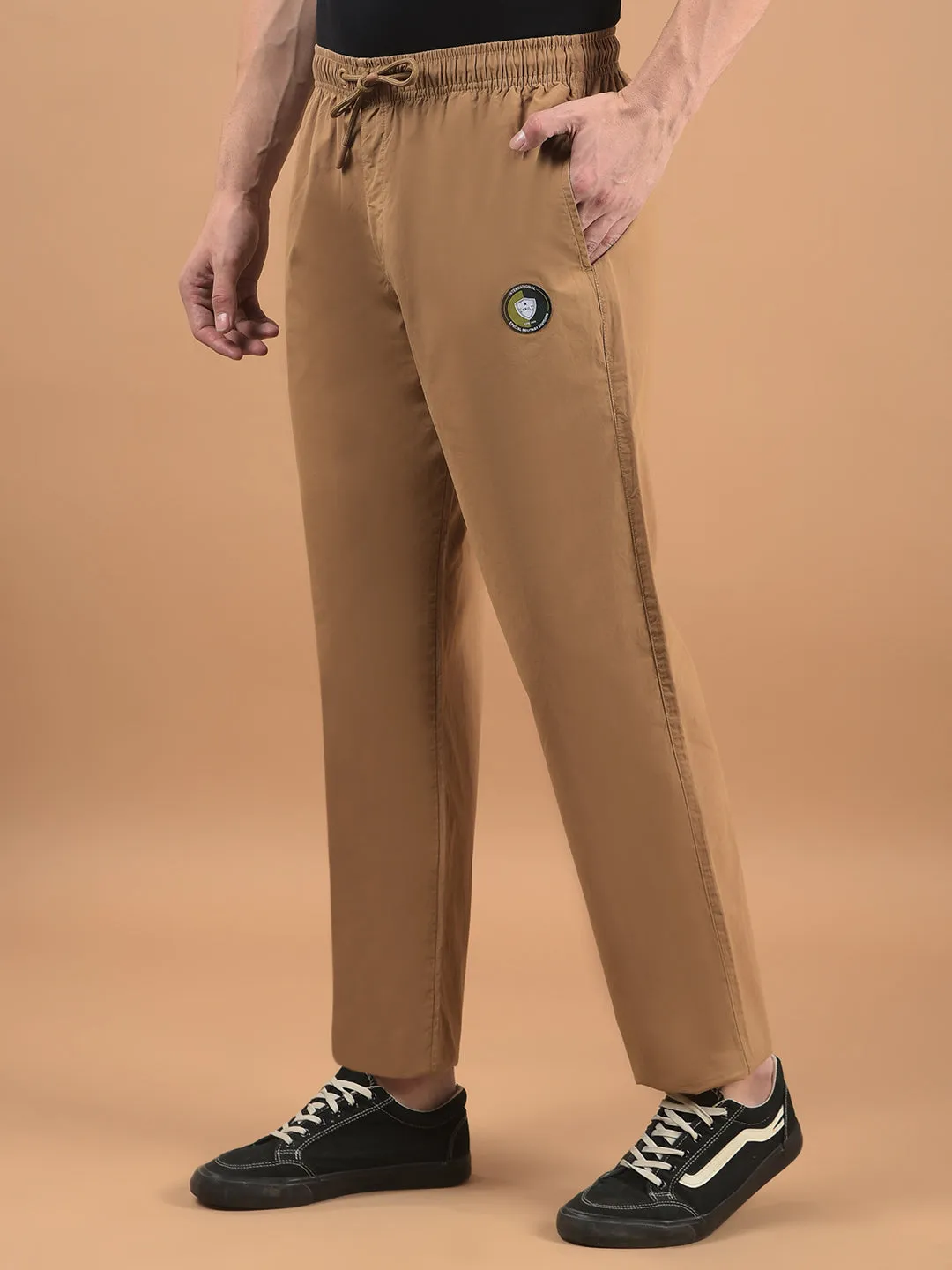 Men's Solid Khaki Lower