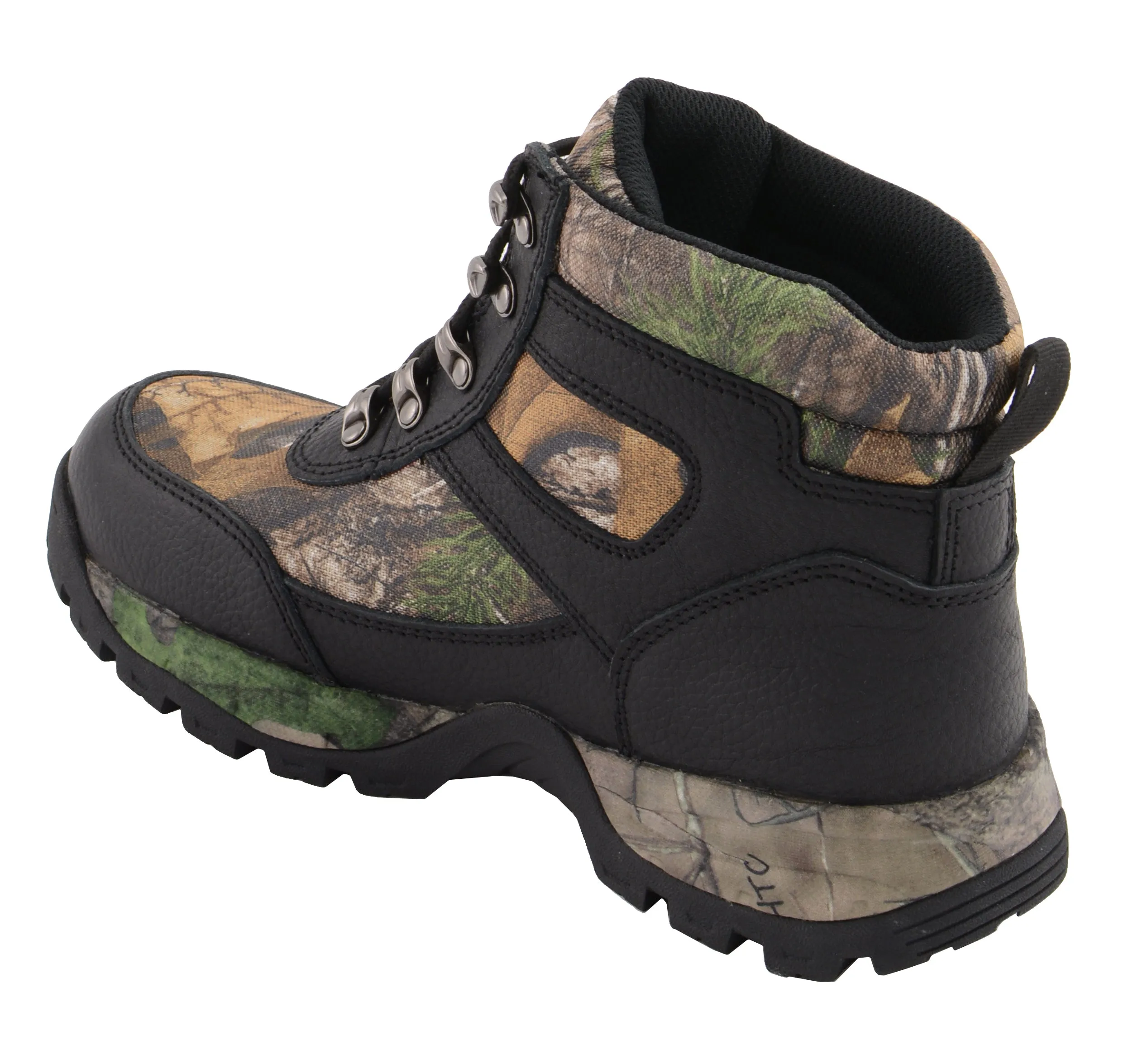 Men's Waterproof Black Hiking Boot w/ Mossy Oak® Print