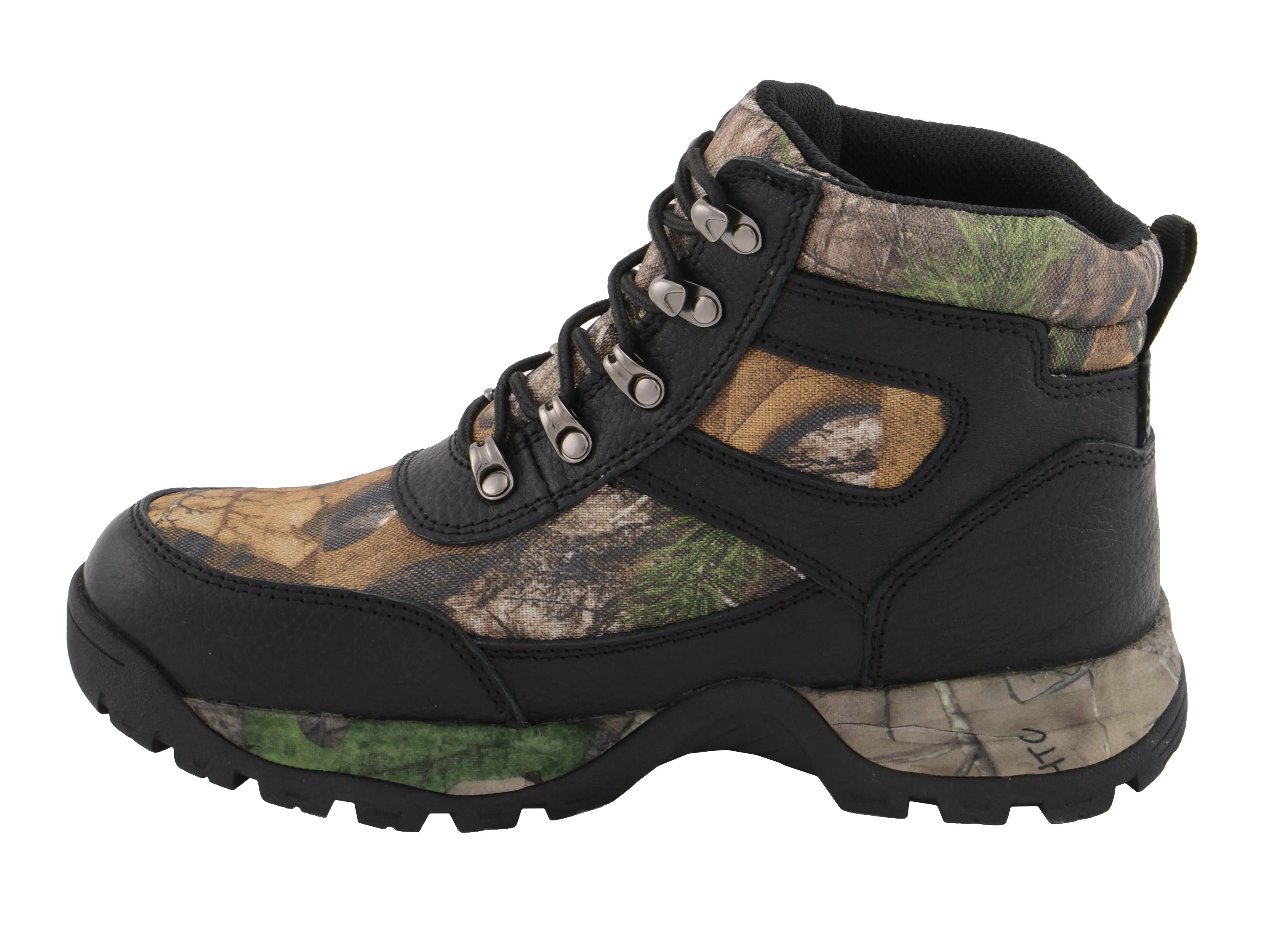 Men's Waterproof Black Hiking Boot w/ Mossy Oak® Print