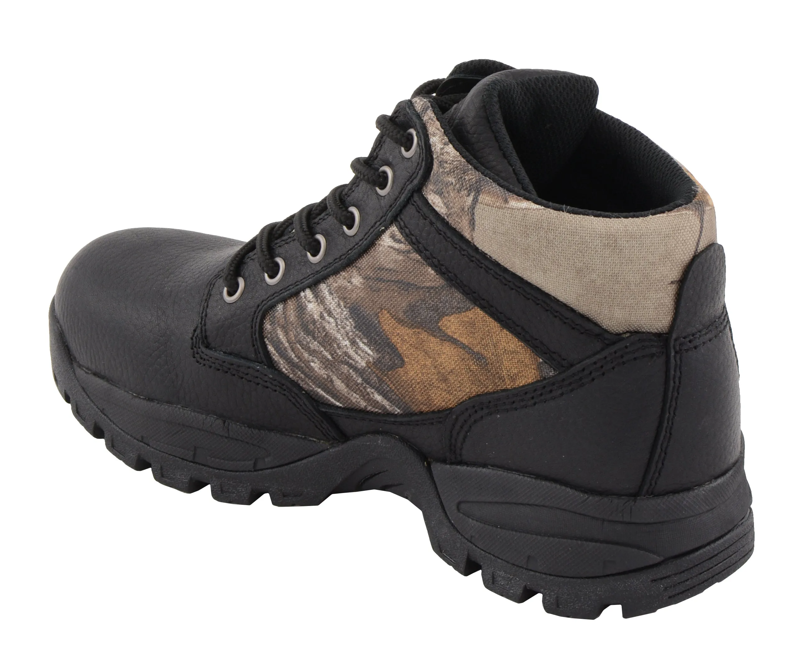 Men's Waterproof Black Work Boot w/ Mossy Oak® Print