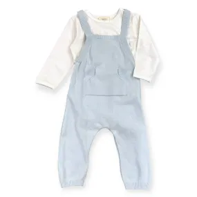 Milan Kangaroo Pocket Baby Overall   Bodysuit Set