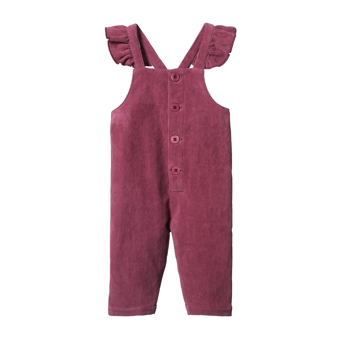 Nature Baby Orchard Cord Overall - Rhubard