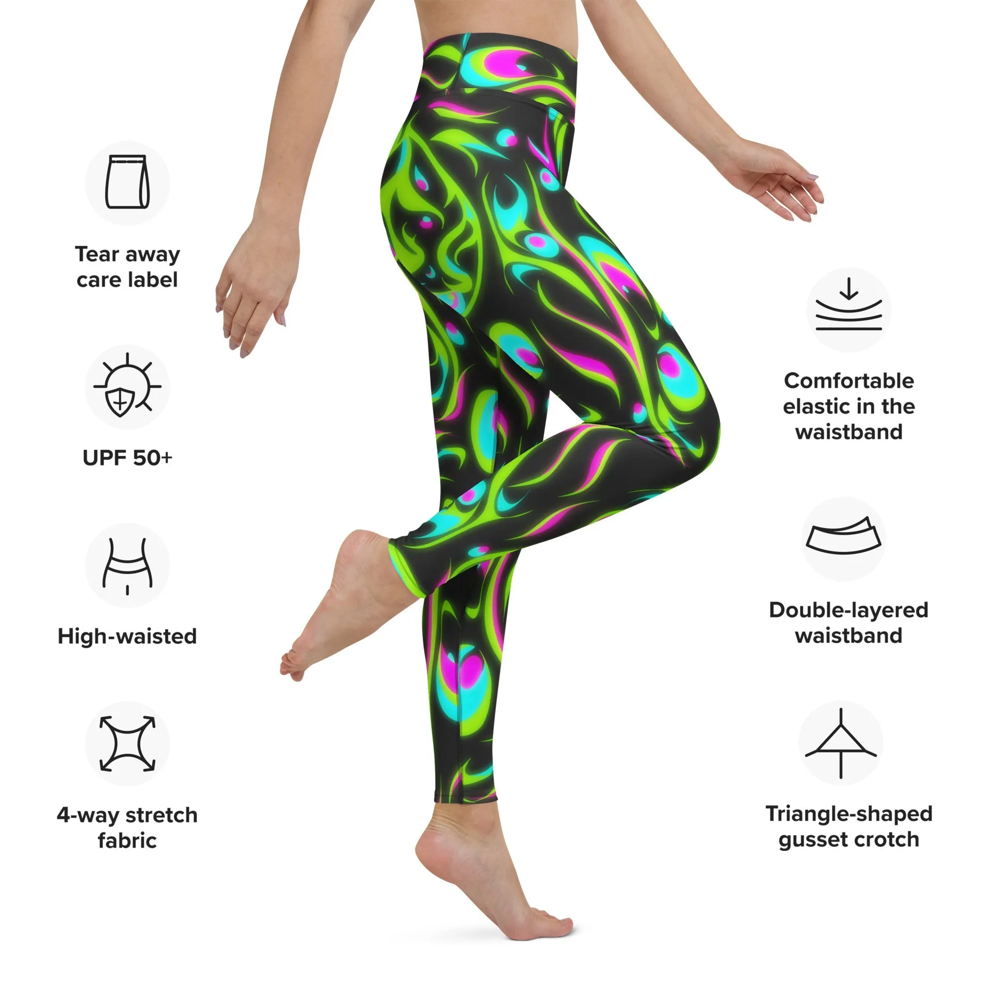 Neon Frenzy Yoga Leggings