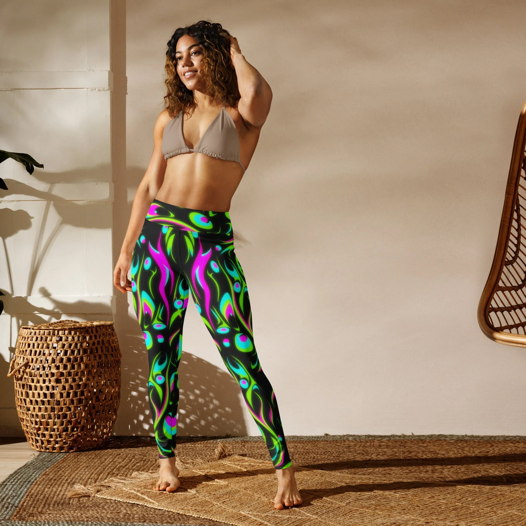 Neon Frenzy Yoga Leggings