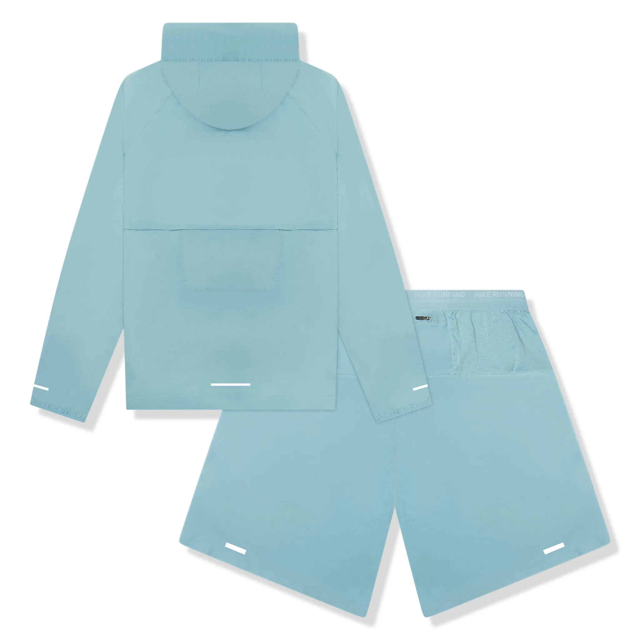 Nike Denim Turquoise Windrunner Jacket & Shorts