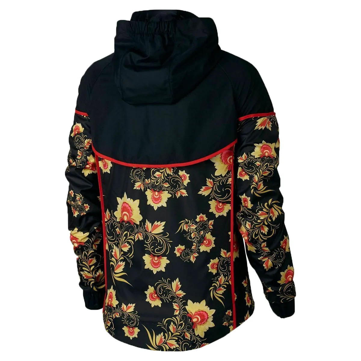 Nike Sportswear NSW Floral Windrunner Printed Women's Jacket Black-Red-Yellow