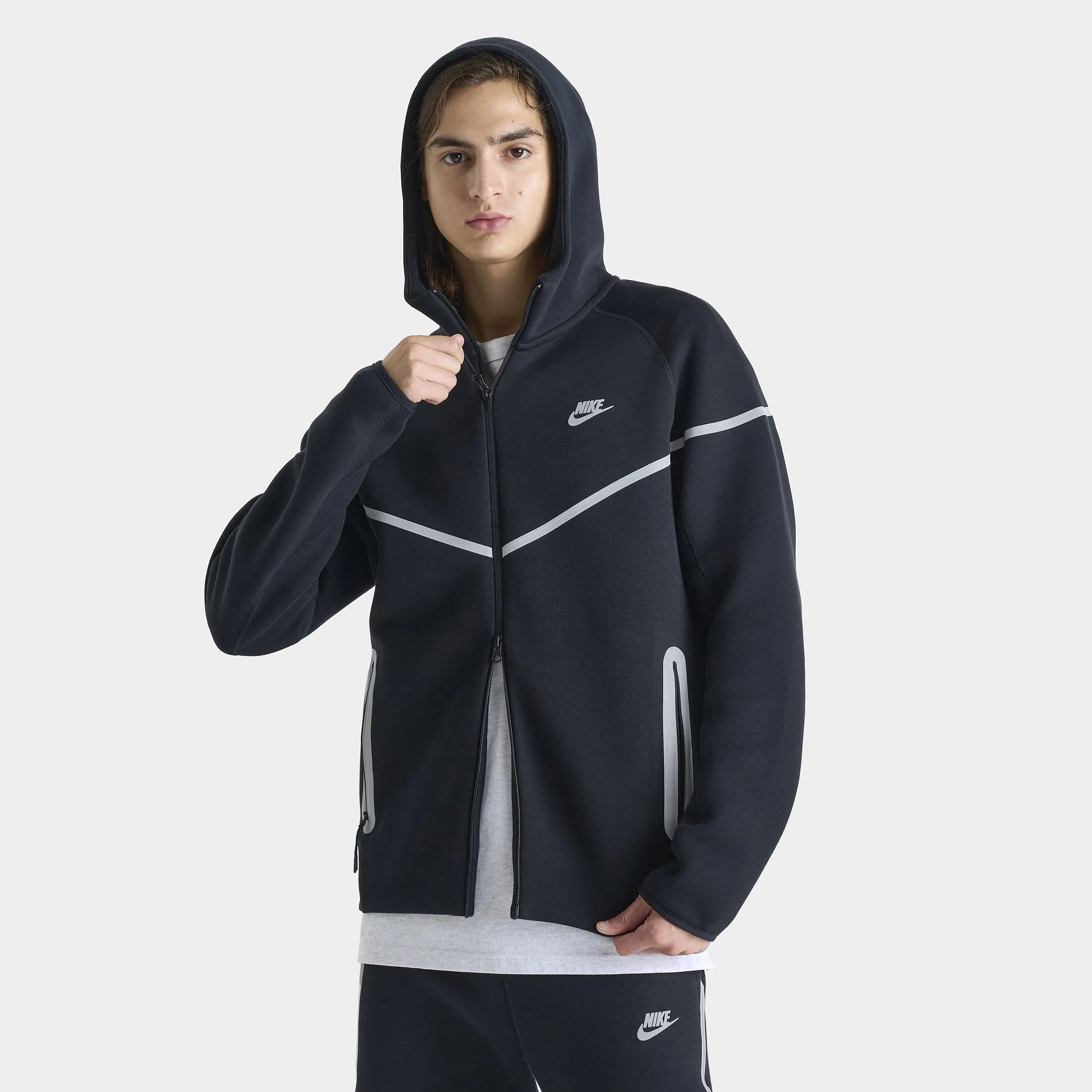 Nike Sportswear Tech Fleece Full-Zip Windrunner Black / Bemis Silver