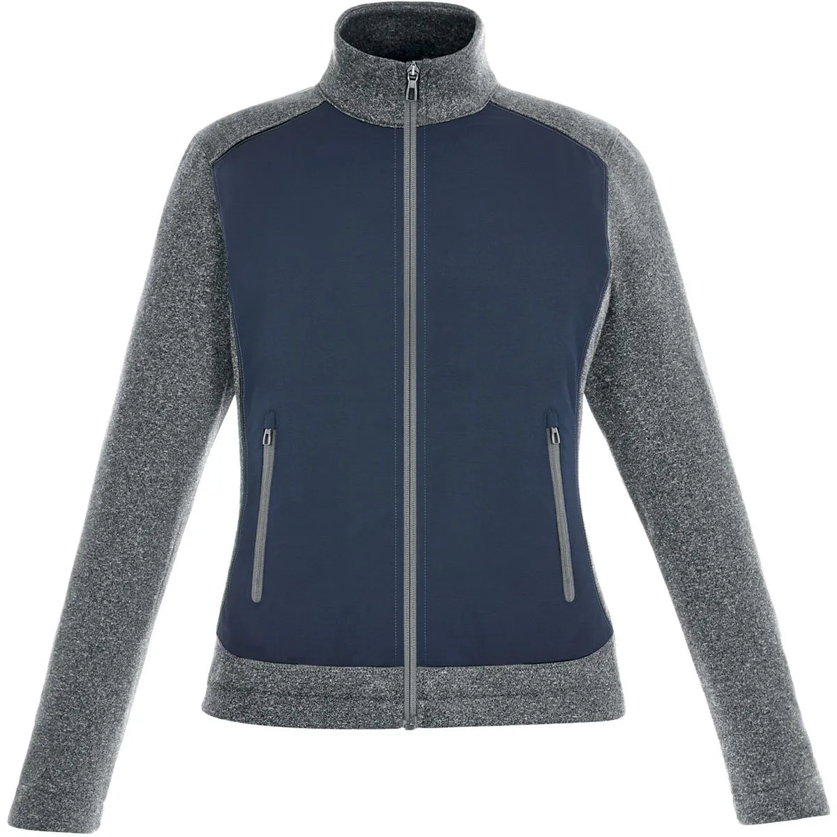 North End Women's Classic Navy Victory Hybrid Performance Fleece Jacket