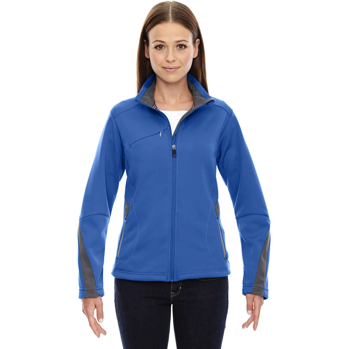 North End Women's Olympic Blue Escape Bonded Fleece Jacket