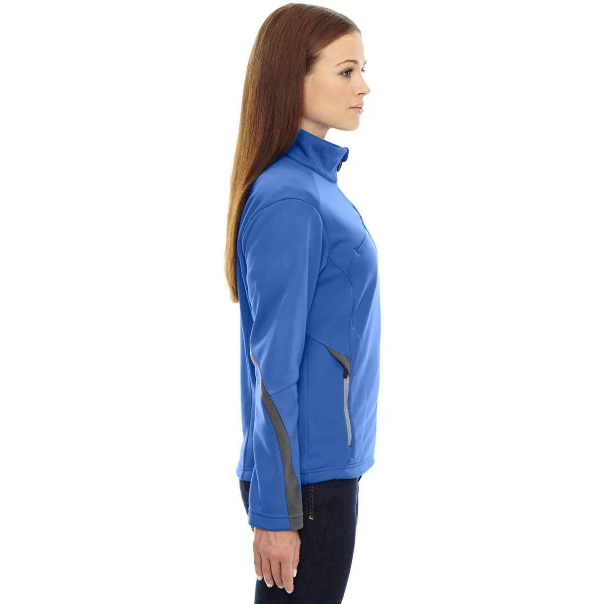 North End Women's Olympic Blue Escape Bonded Fleece Jacket