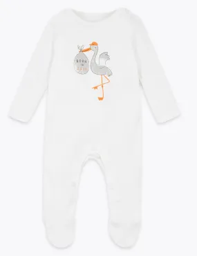 Organic Pure Cotton Born In 2019 Sleepsuit