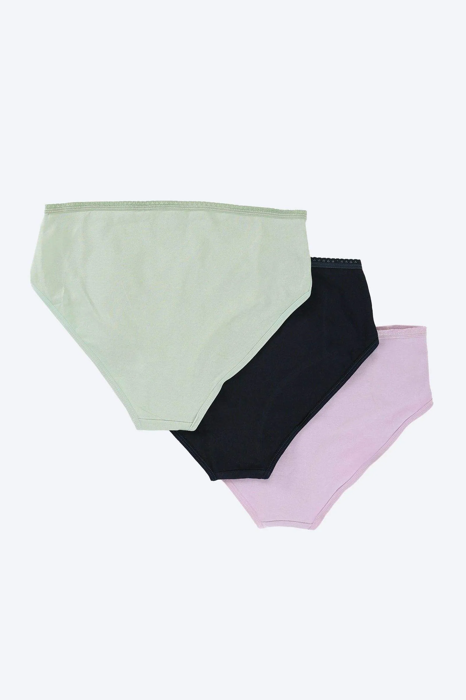 Pack of 3 Brief Panties with Lace