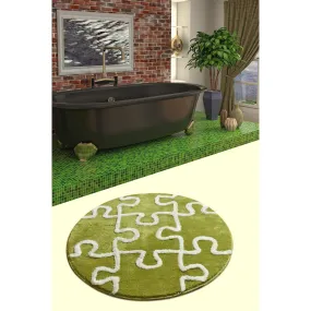 Puzzle - Green (90)  Bath Mat