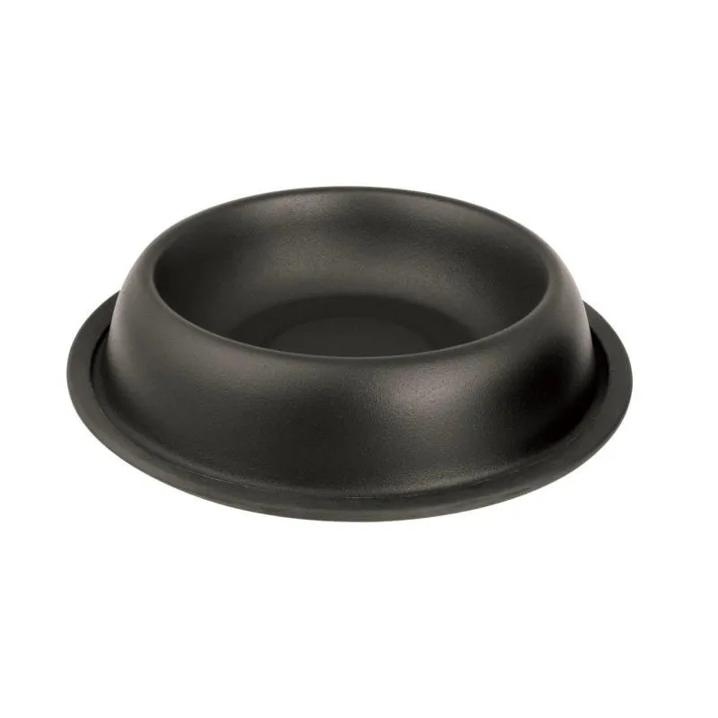 Raintech Steel Bowl with anti-slip rubber Black 0,220l /12cm/