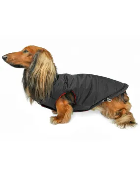 Reversible Puffer Dog Coat - Black