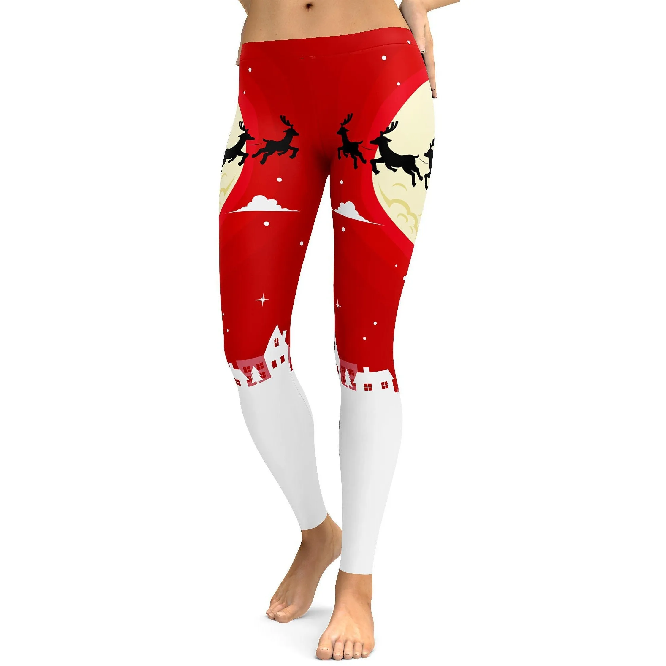 Santa in the Sky Leggings