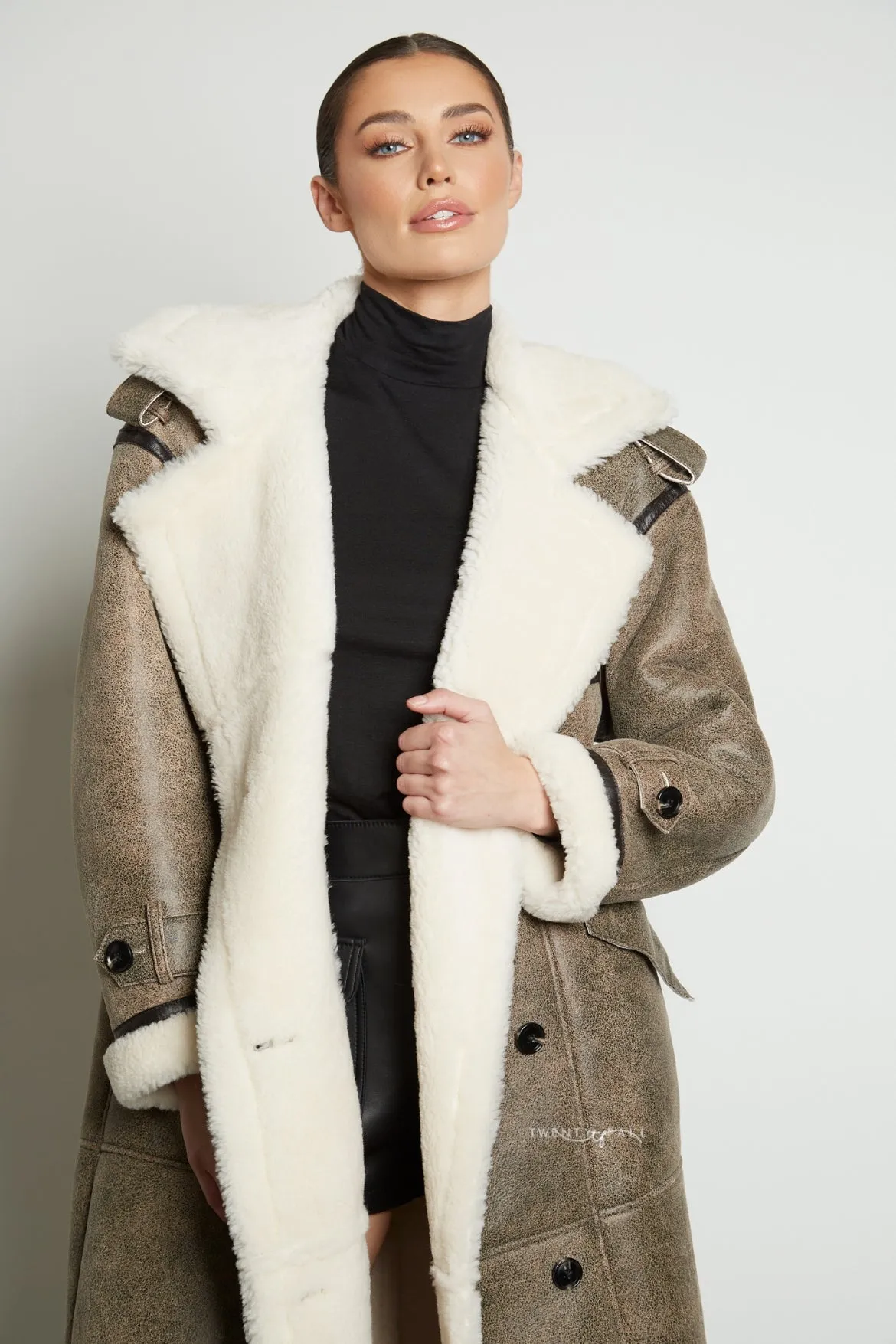 Sara Shearling Coat