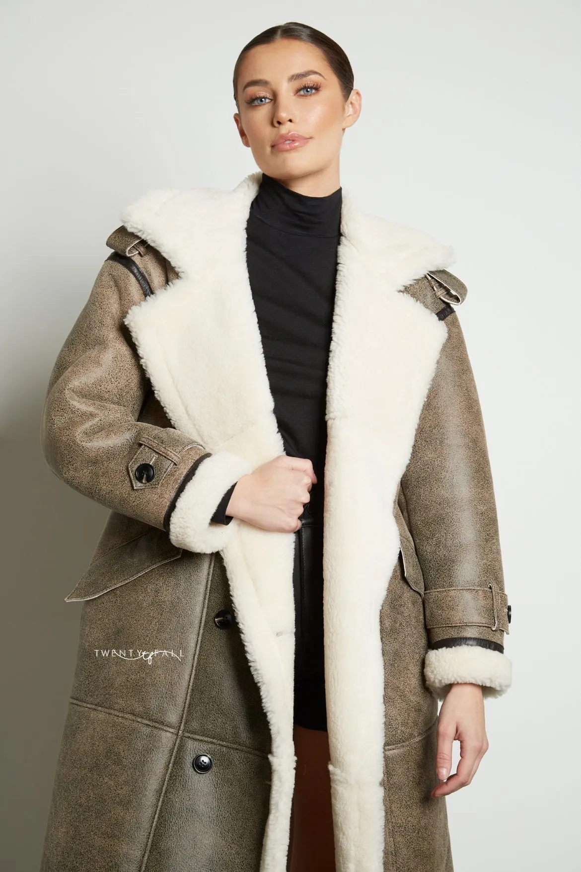 Sara Shearling Coat