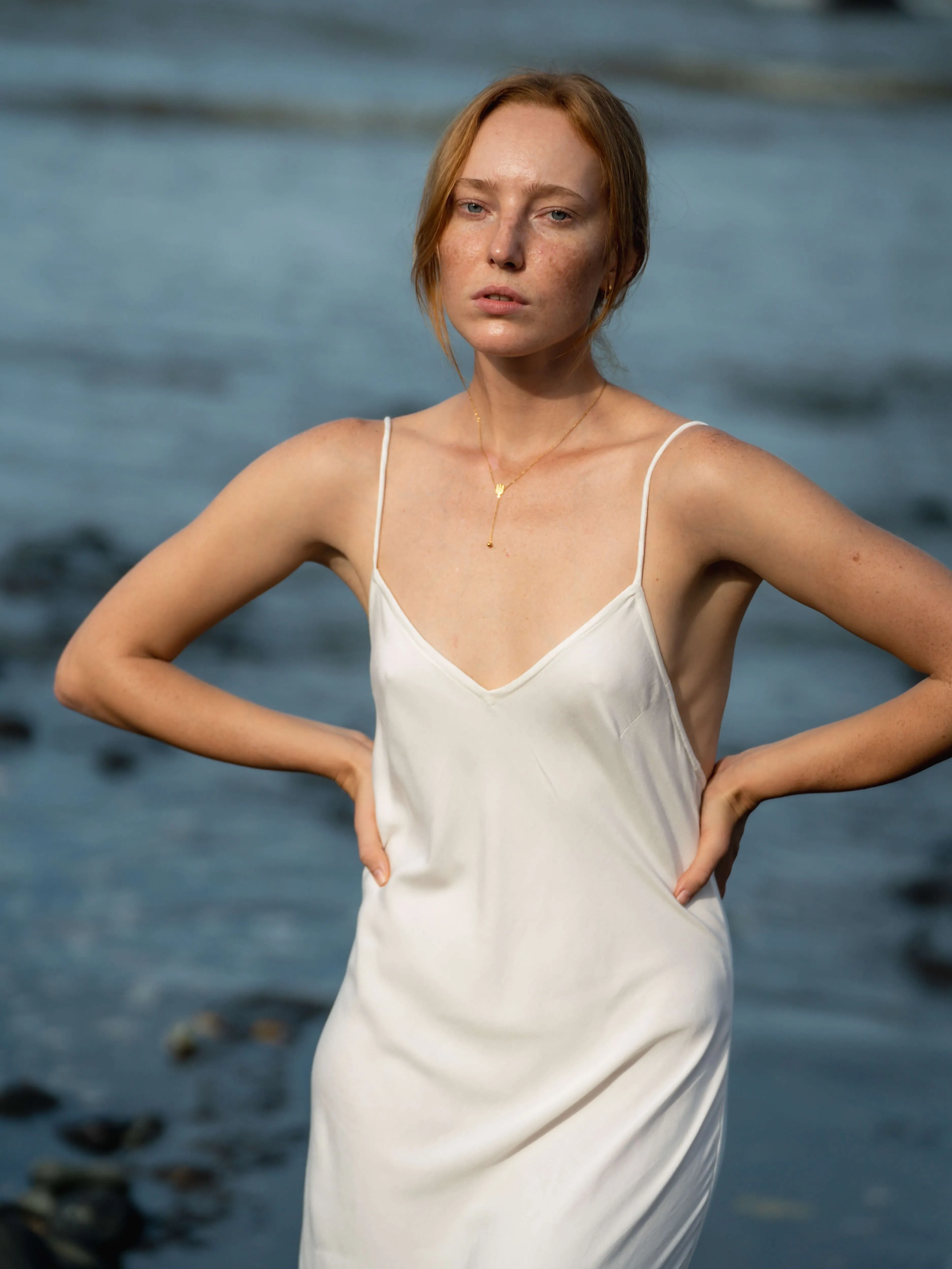 Seamed Slip Dress