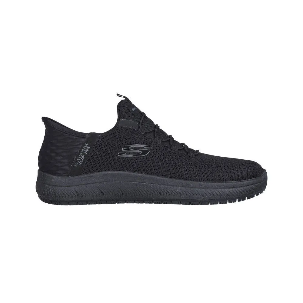 SKECHERS SLIP RESISTANT SUMMIT SLIP-INS BLACK - WOMENS