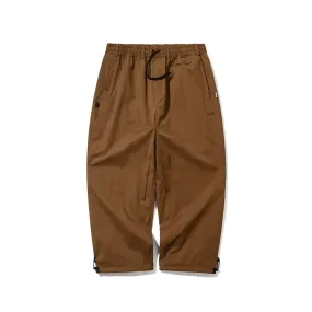 SOFT PEACH SUPER WIDE VENTILATION PANTS LIGHT BROWN