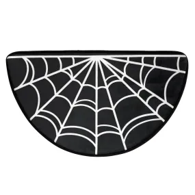 Spiderweb Half Round Bath Mat by Sourpuss