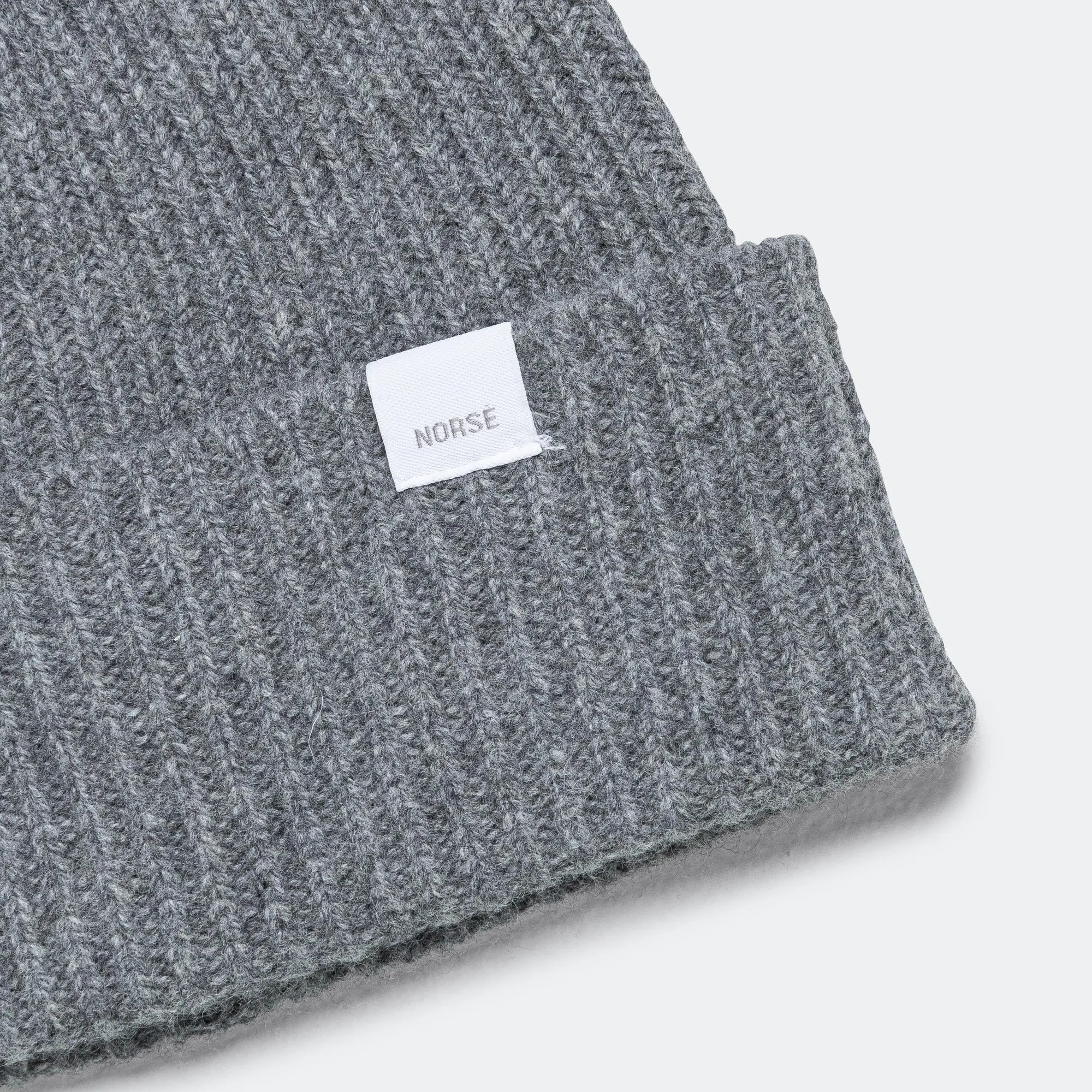 Standard Merino Lambswool Beanie - Grey Melange