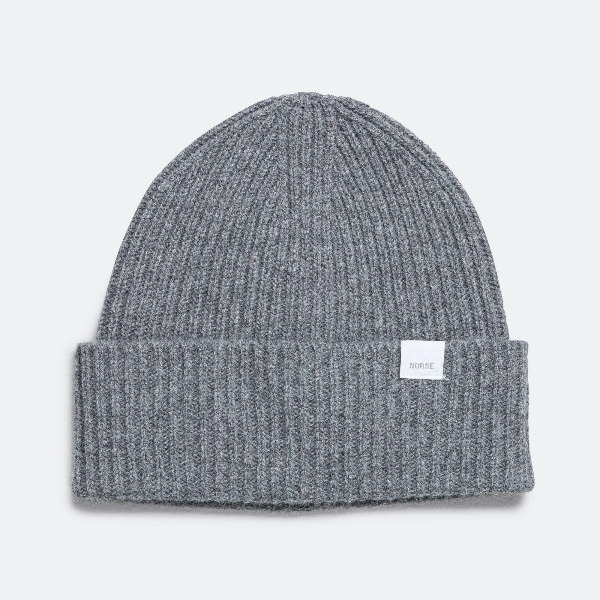 Standard Merino Lambswool Beanie - Grey Melange