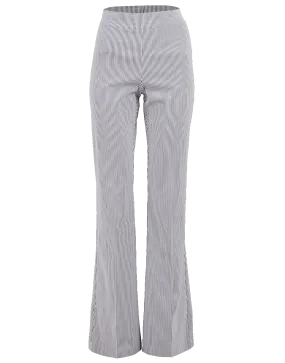 Stripe Seersucker Flare Pant