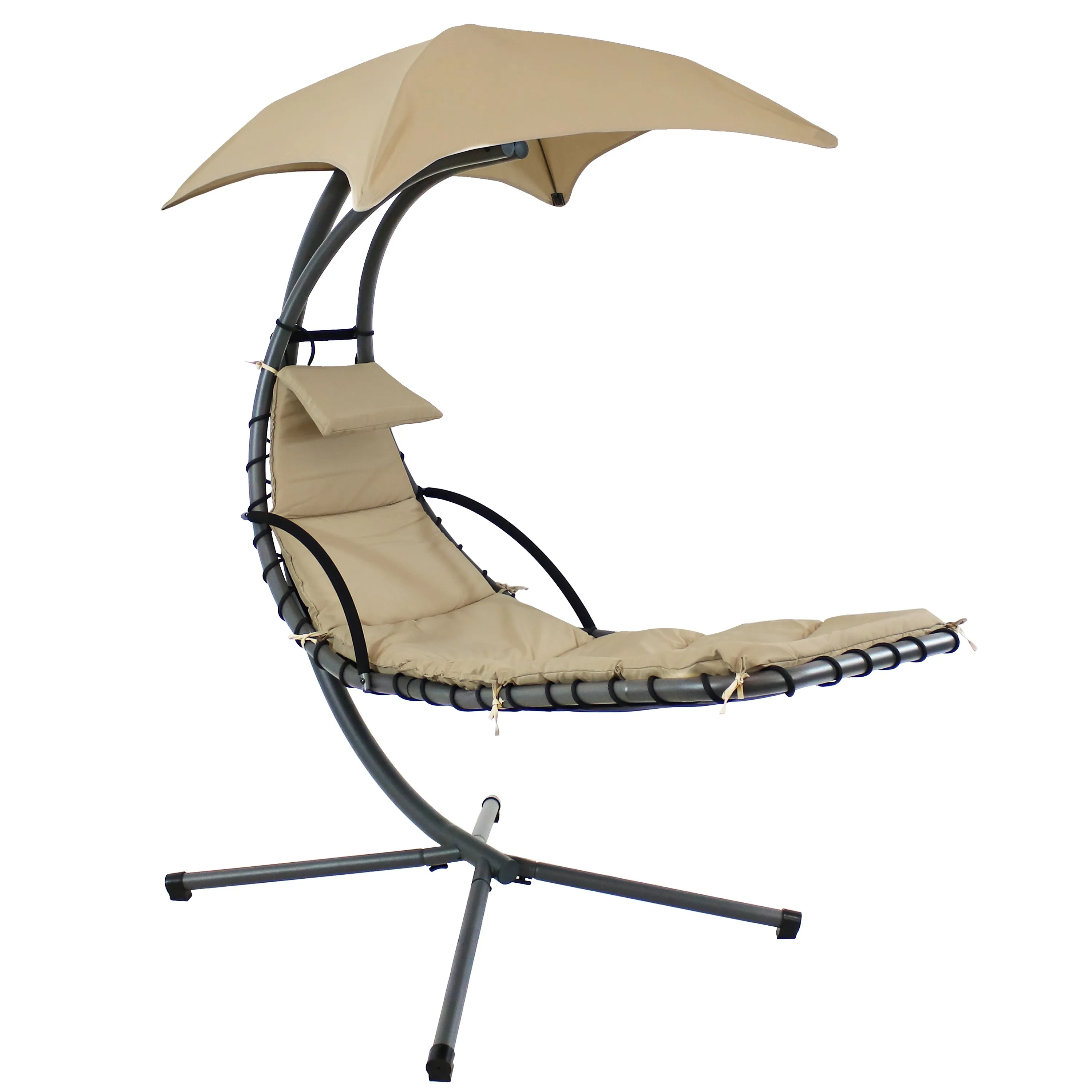 Sunnydaze Floating Chaise Lounge Chair with Umbrella