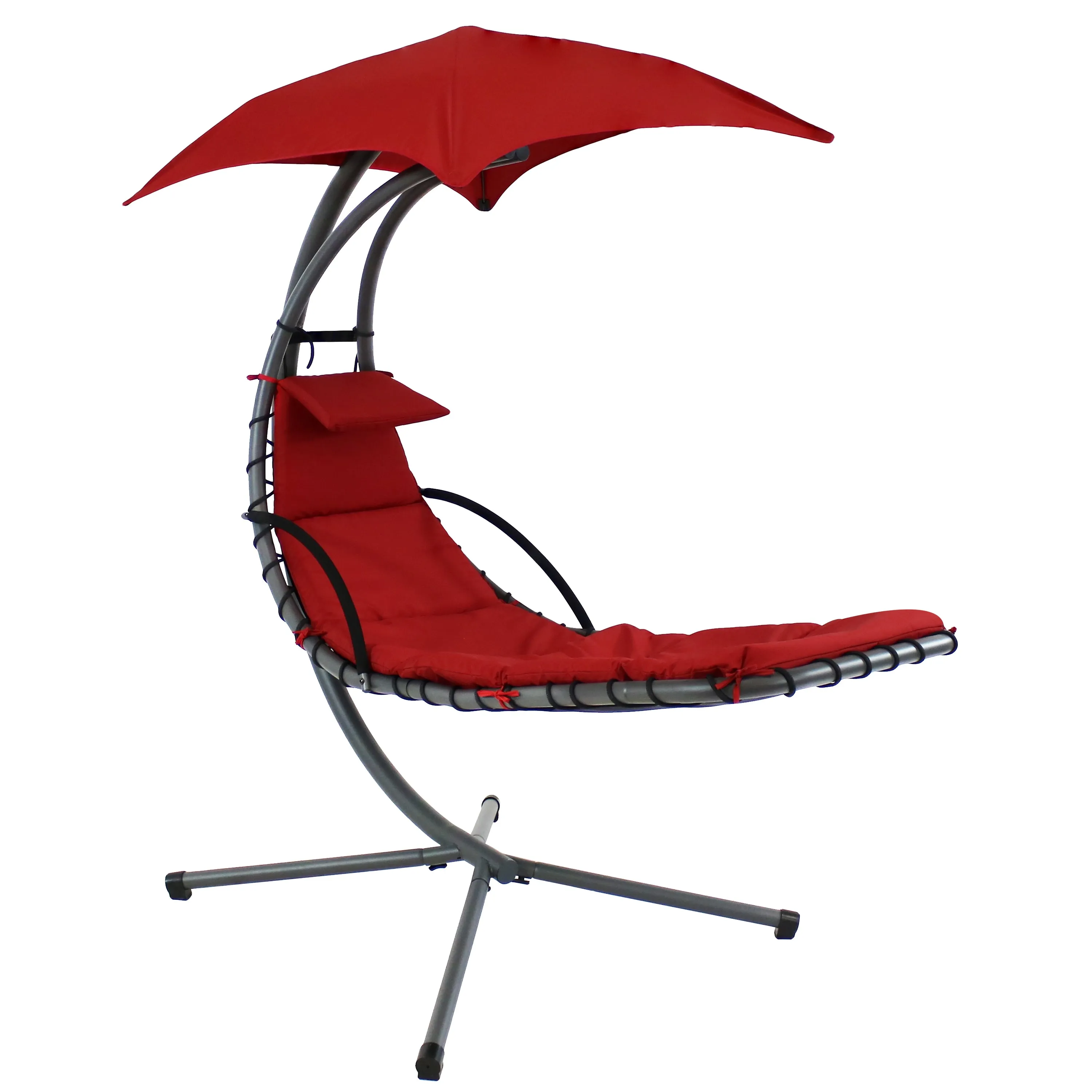 Sunnydaze Floating Chaise Lounge Chair with Umbrella