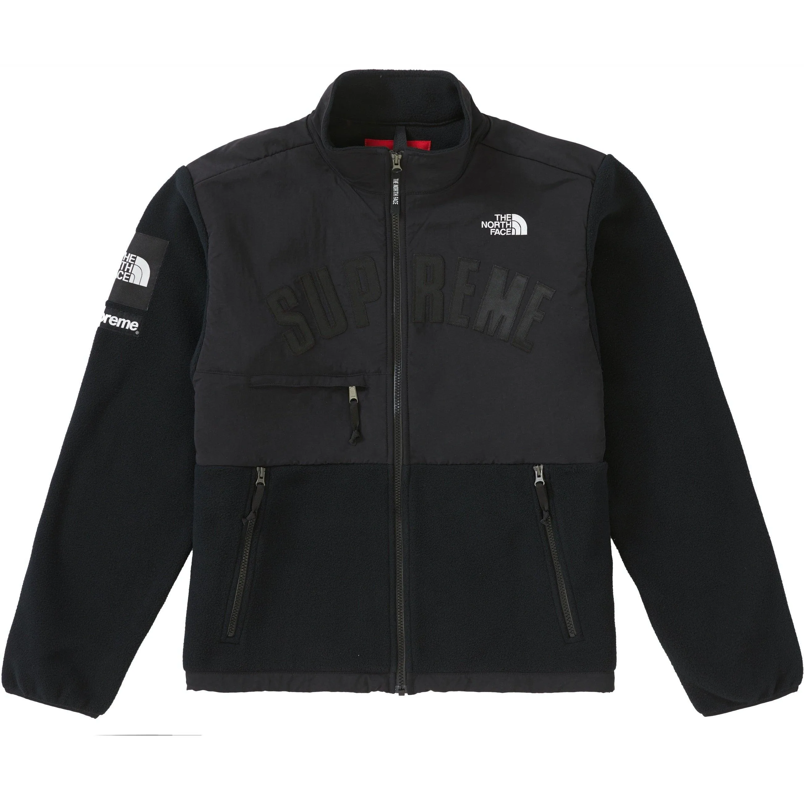 Supreme The North Face Arc Logo Denali Fleece Jacket Black