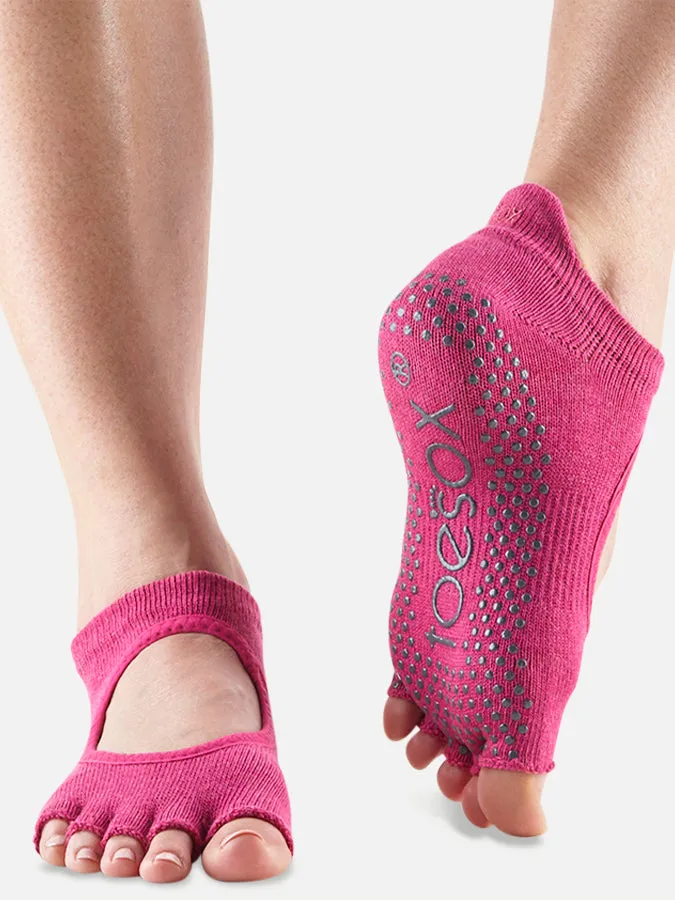 ToeSox Half Toe Bellarina Women's Yoga Grip Socks