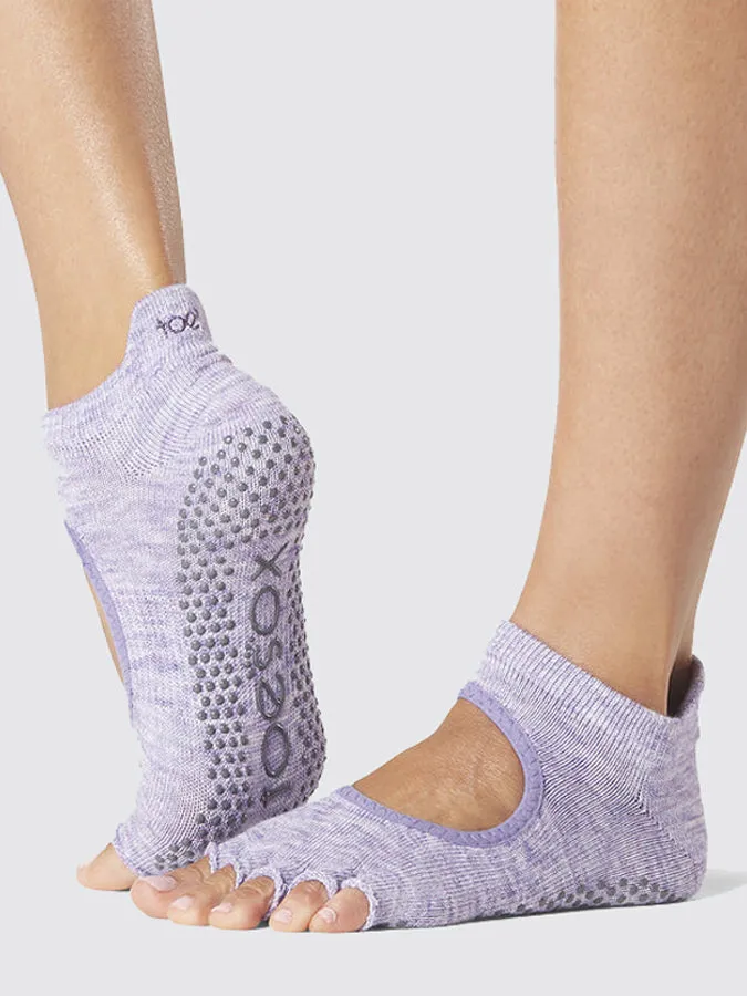 ToeSox Half Toe Bellarina Women's Yoga Grip Socks