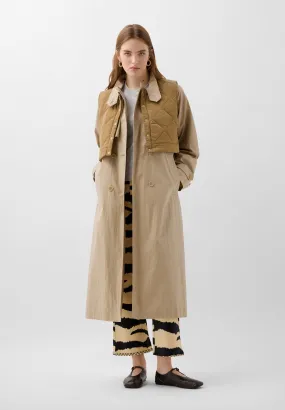 TRENCH COAT WITH REMOVABLE GILET