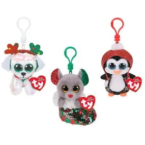 TY Sequin Flippable Clips Christmas SALE